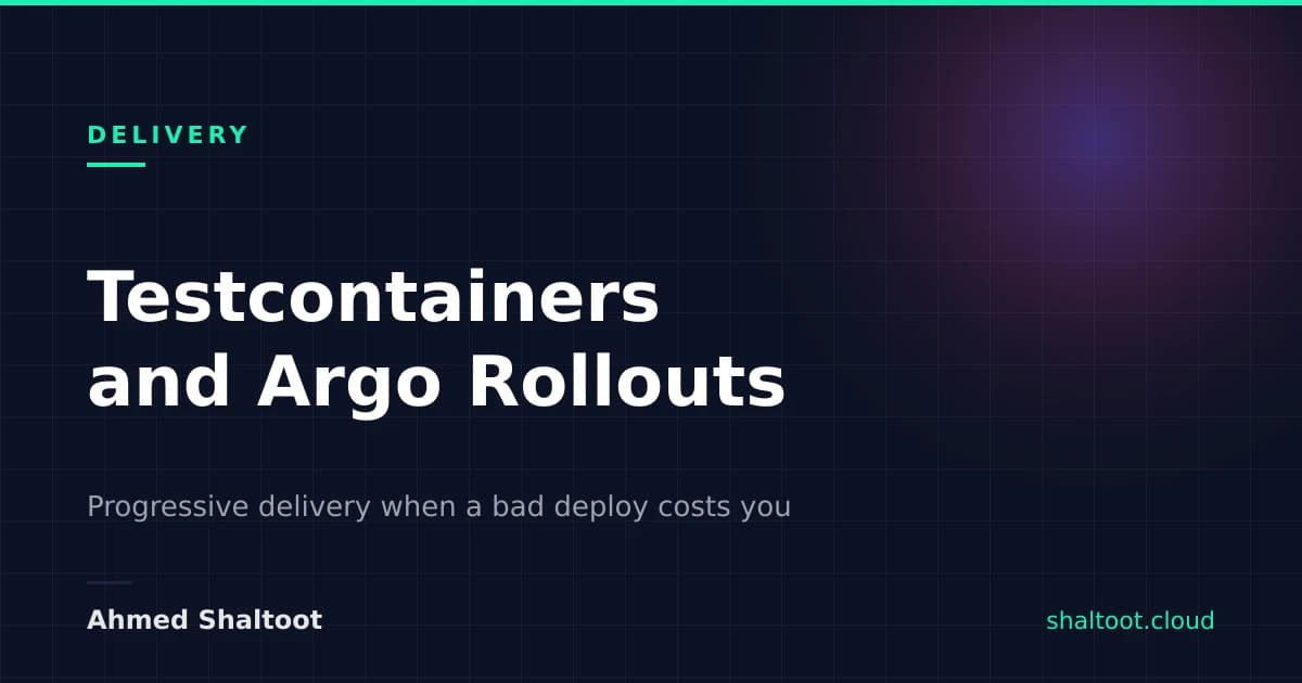 Testcontainers and Argo Rollouts: Progressive Delivery When a Bad Deploy Costs You